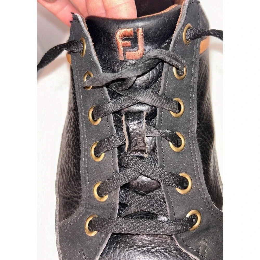 Footjoy Contour Casual 54284 Men's Black Low Top Spikeless Golf Shoes Sz 9M